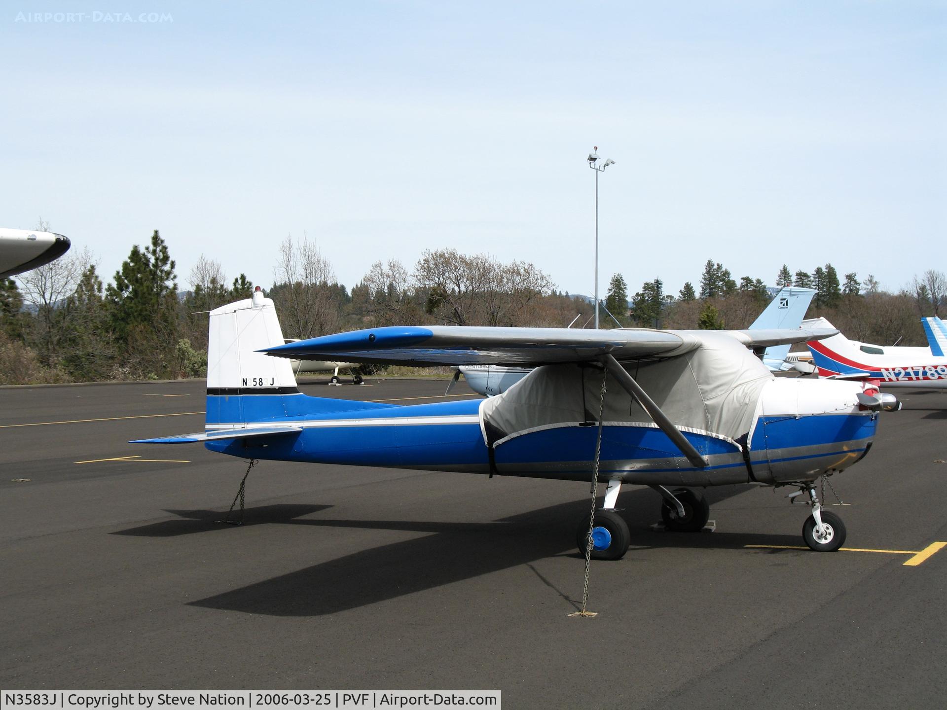 N3583J, 1965 Cessna 150E C/N 15061283, 1965 Cessna 150E as N 58 J @ sunny and cool Placerville Airport, CA