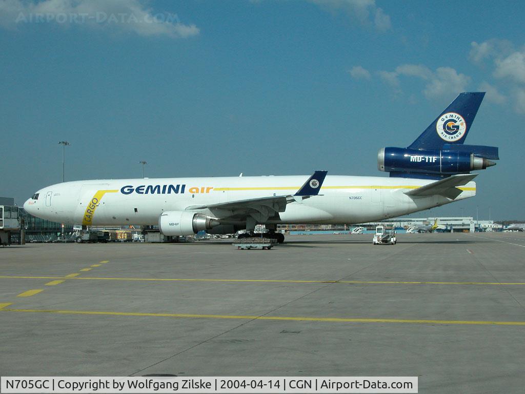 N705GC, 1990 McDonnell Douglas MD-11F C/N 48412, sub-charter