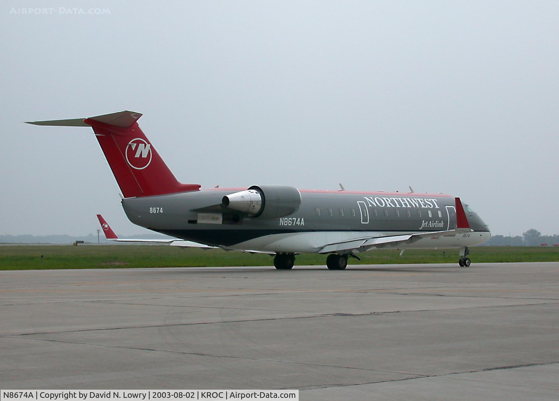 N8674A, 2002 Bombardier CRJ-200ER (CL-600-2B19) C/N 7674, N8674A KROC.