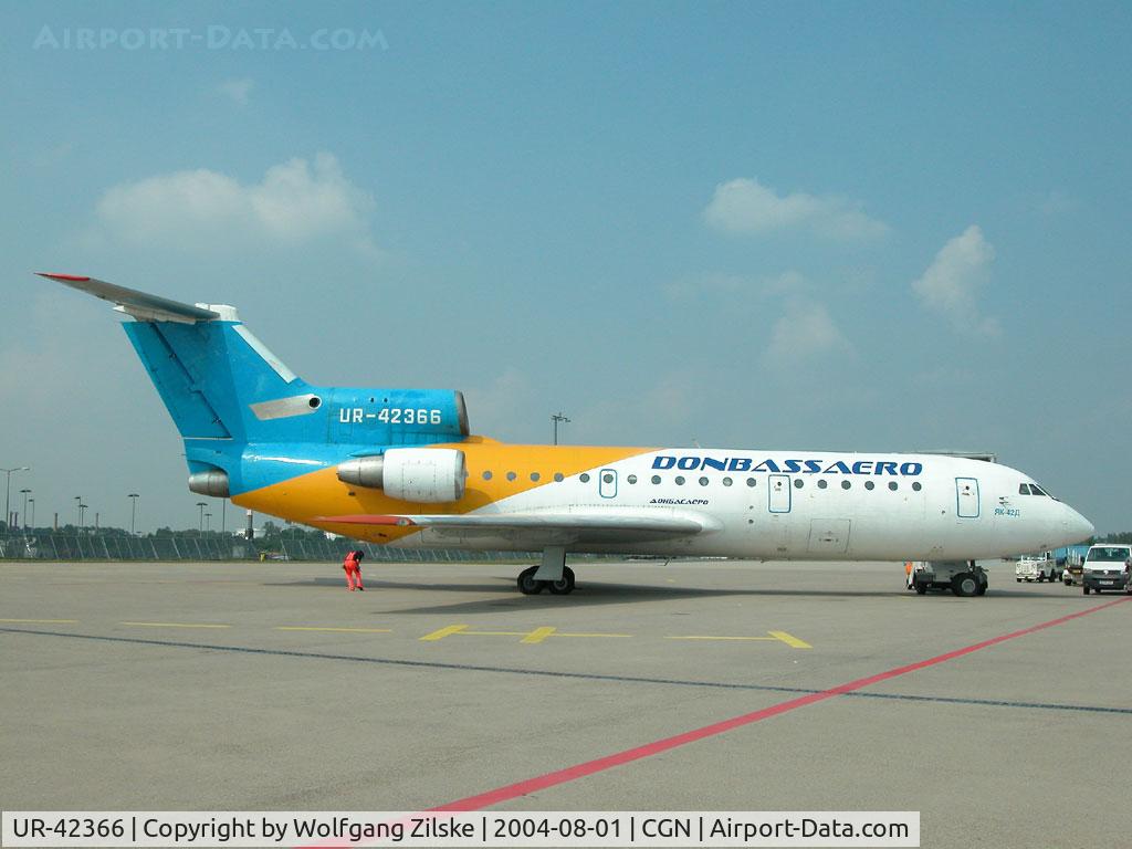 UR-42366, Yakovlev Yak-42D C/N 4520421814047, visitor