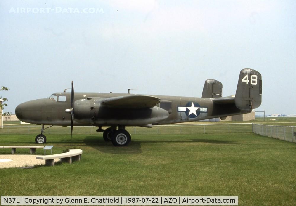 N37L, 1952 North American B-25H Mitchell C/N 98-21900, In front of the Kalamazoo Air Zoo before restoration