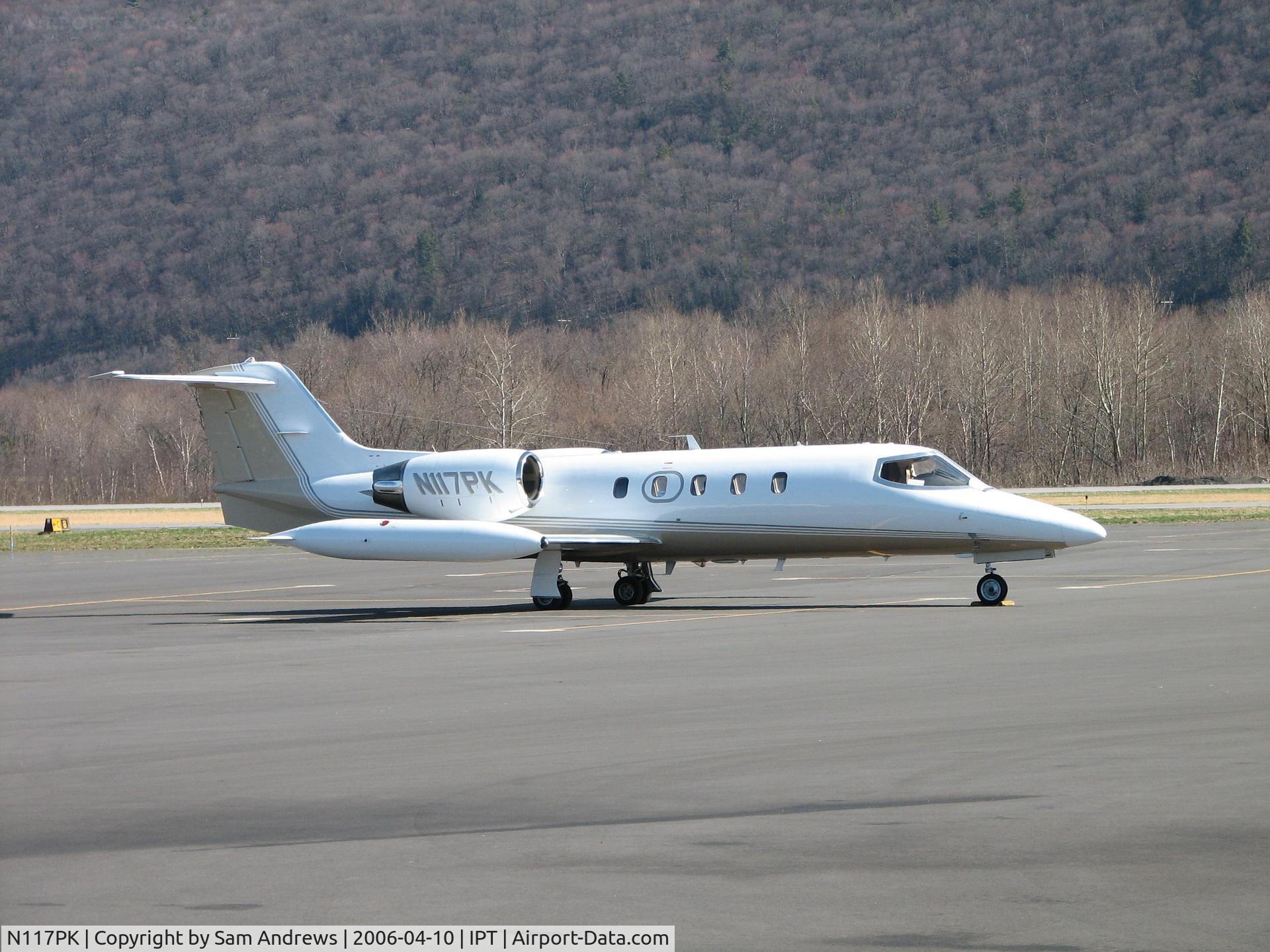N117PK, 1985 Learjet 35A C/N 35-513, Parked at IPT Williamsport Regional GA Ramp
