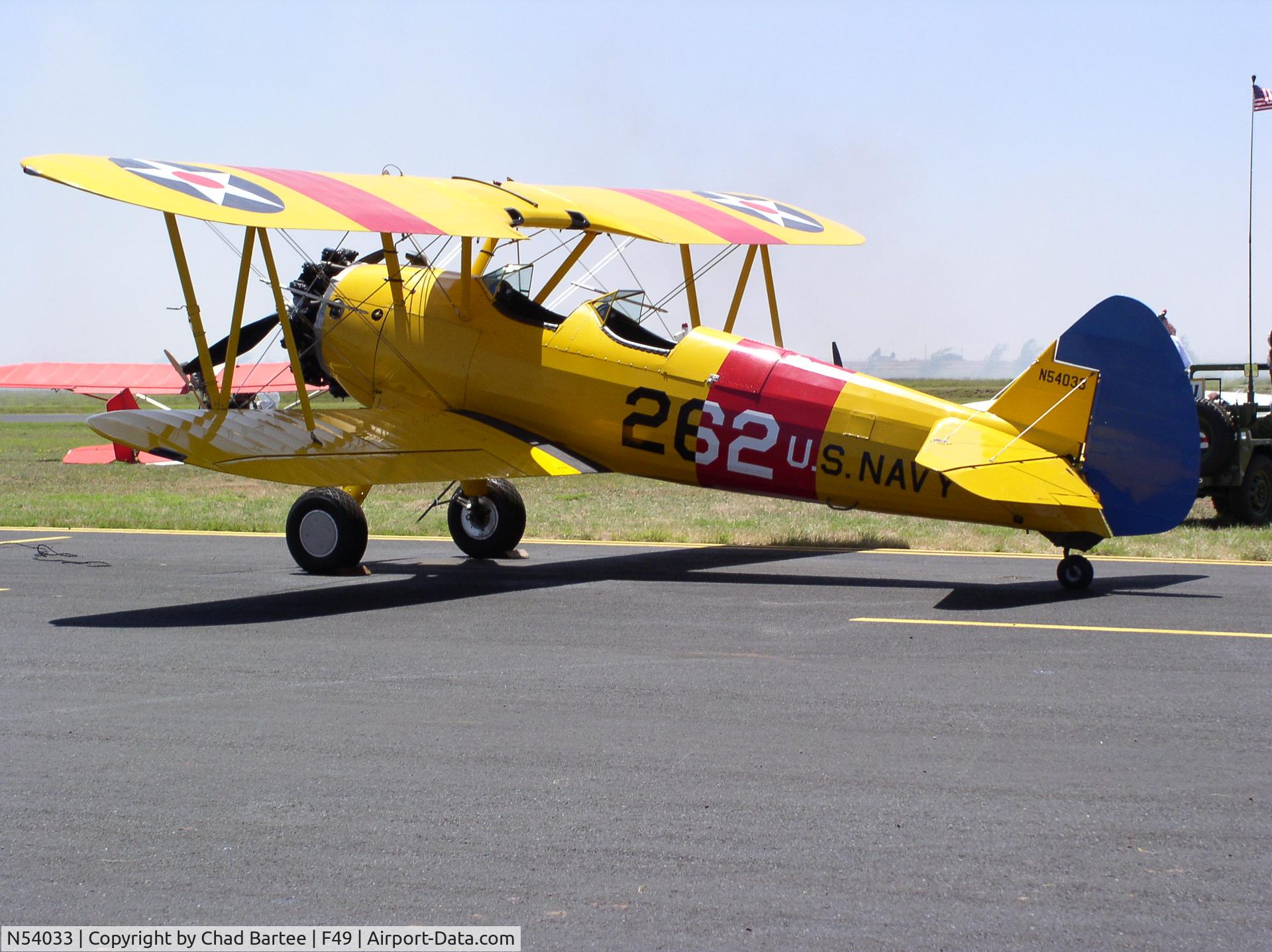 N54033, 1943 Boeing A75N1(PT17) C/N 75-3857, 1943 Boeing Stearman, Younkin Restoration 1995