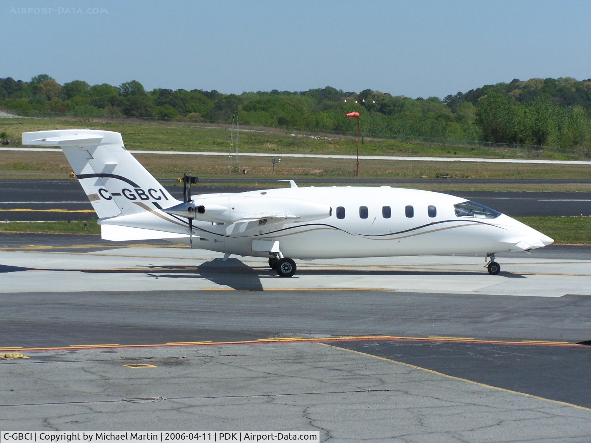 C-GBCI, 2002 Piaggio P-180 Avanti C/N 1057, Taxing to Runway 2R