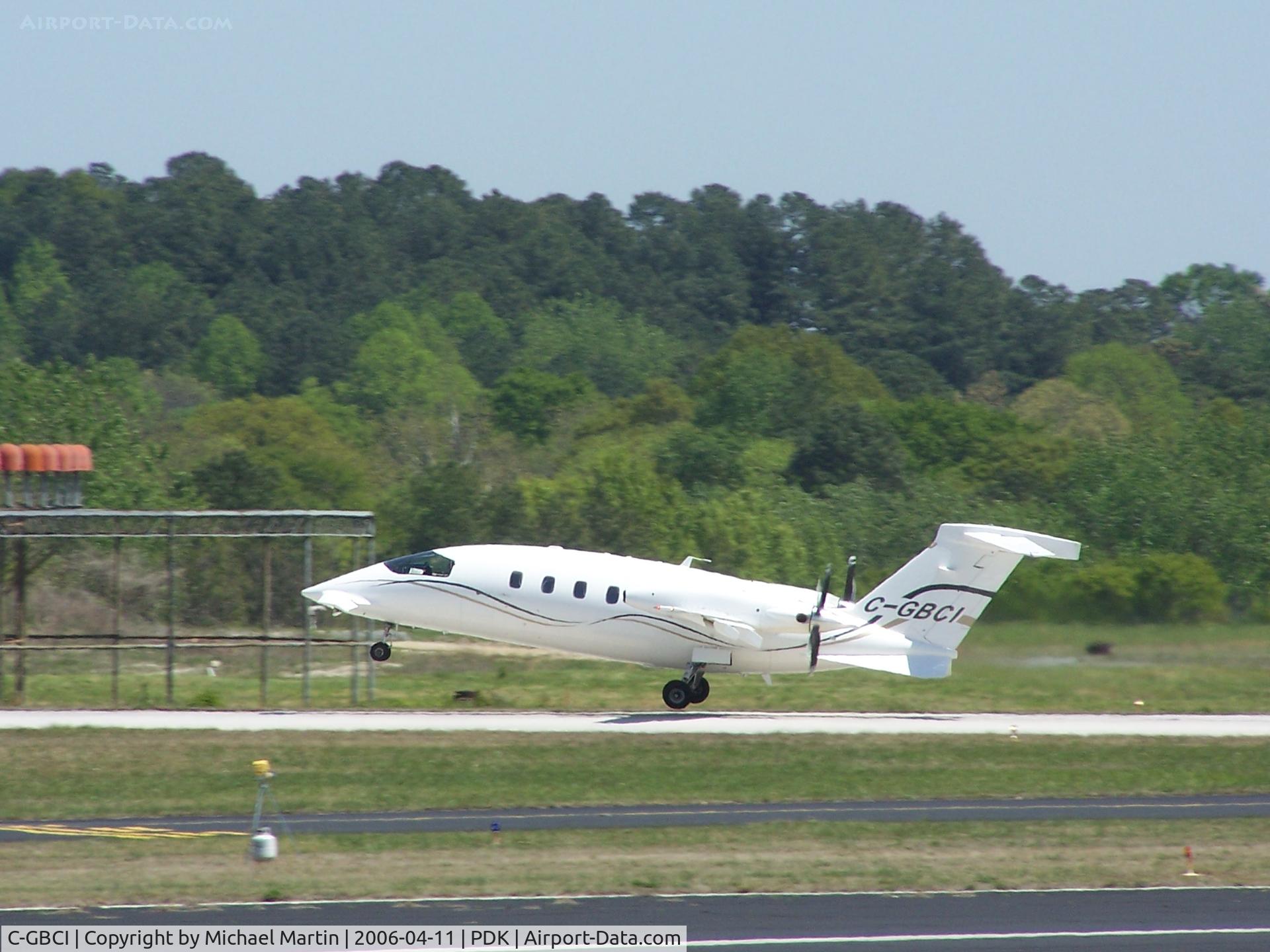 C-GBCI, 2002 Piaggio P-180 Avanti C/N 1057, Takeoff from 2R