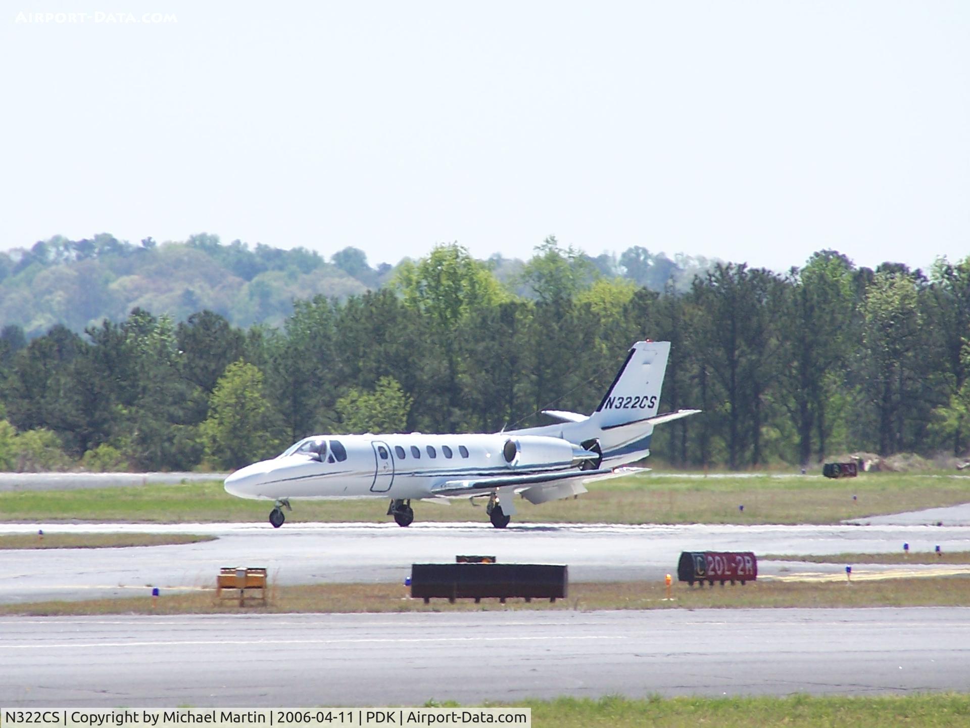 N322CS, 2003 Cessna 550 Citation Bravo C/N 550-1052, Landing 2R