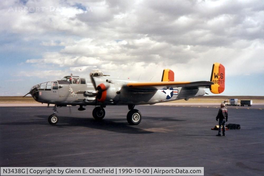 N3438G, 1944 North American TB-25J Mitchell C/N 44-86797, Photo taken by my father Harry at Peterson AFB, CO