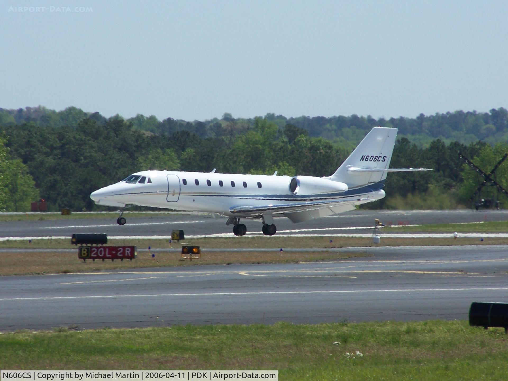 N606CS, 2006 Cessna 680 Citation Soveregin C/N 680-0061, Landing 2R