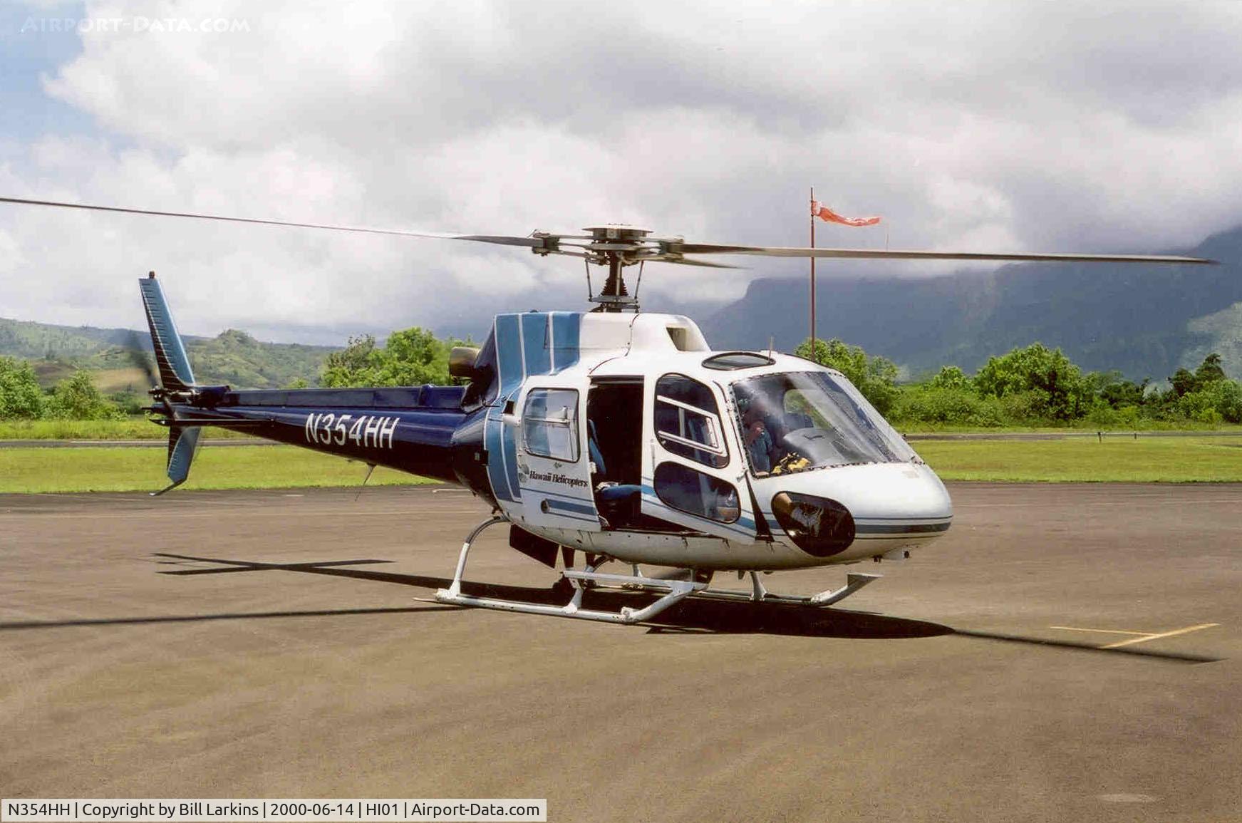 N354HH, 1994 Eurocopter AS-350BA Ecureuil C/N 2774, Scenic flights from Hanalei, Hawaii.
