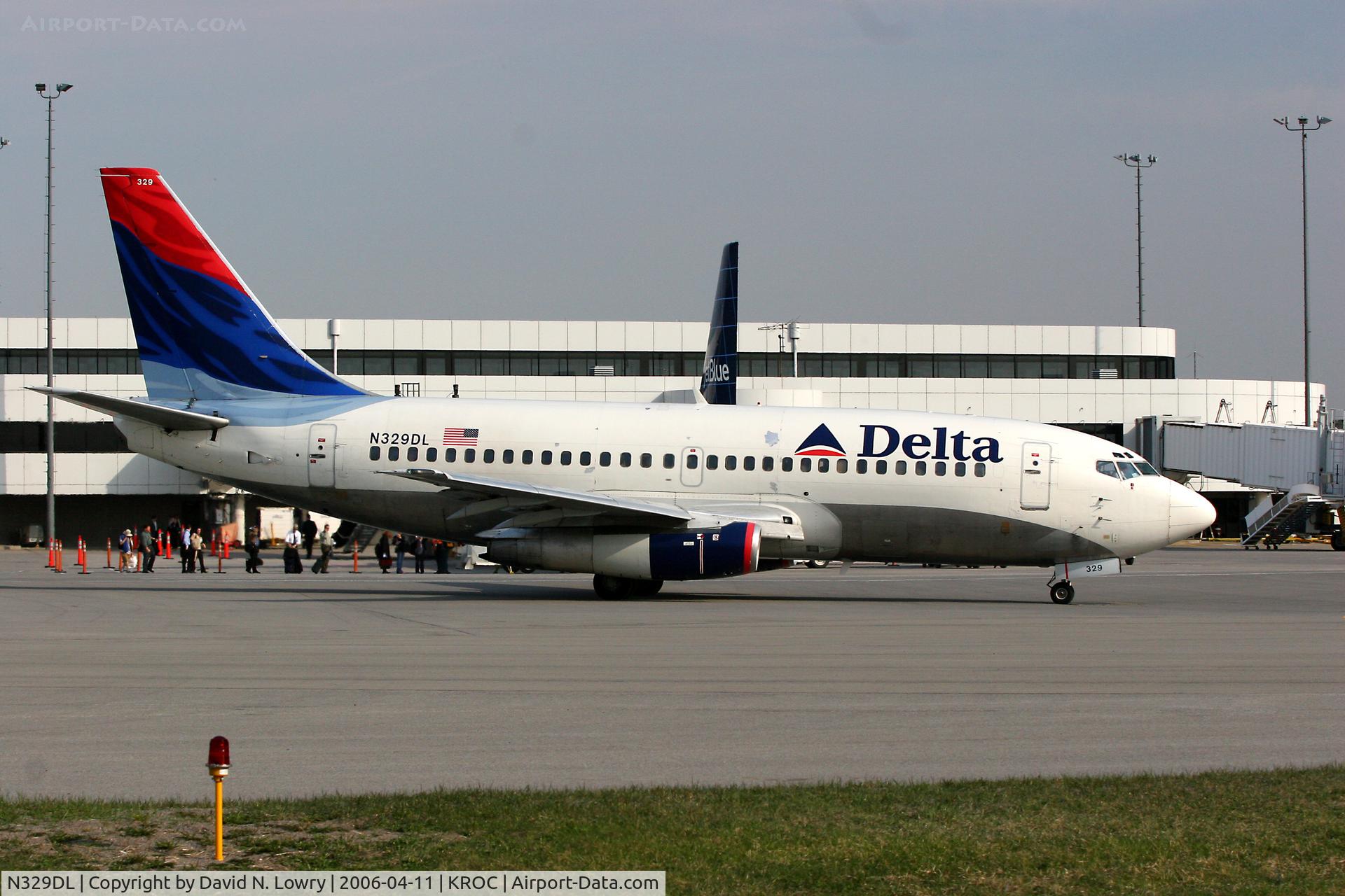 N329DL, 1984 Boeing 737-232 C/N 23101, N329DL at KROC.