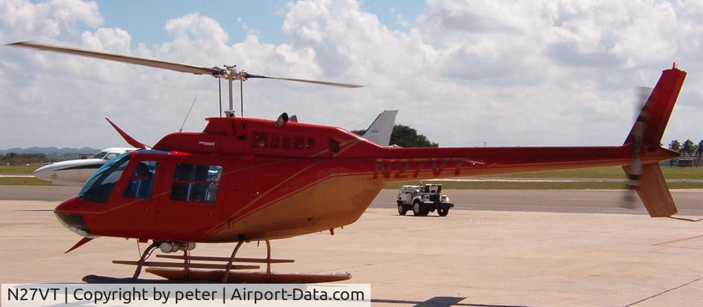 N27VT, Bell 206B JetRanger III C/N 3070, Recently, crash ant the terminal  in TJIG Airport (not fatal)