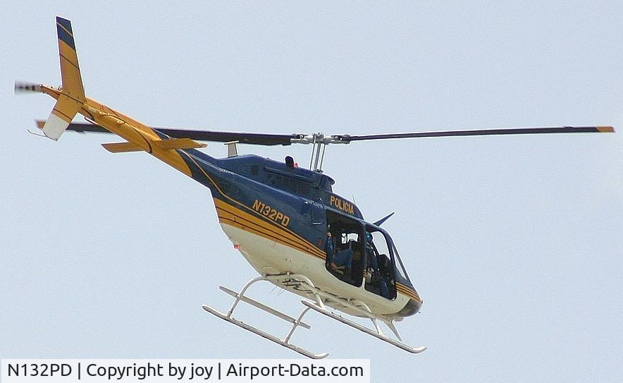 N132PD, Bell OH-58C C/N 71-20596, This one of five Bell OH58 of Police departments, Also have a  one BK117,one Bell 412, four Bell 407, MD520N (NOTAR)  and two MD500E.