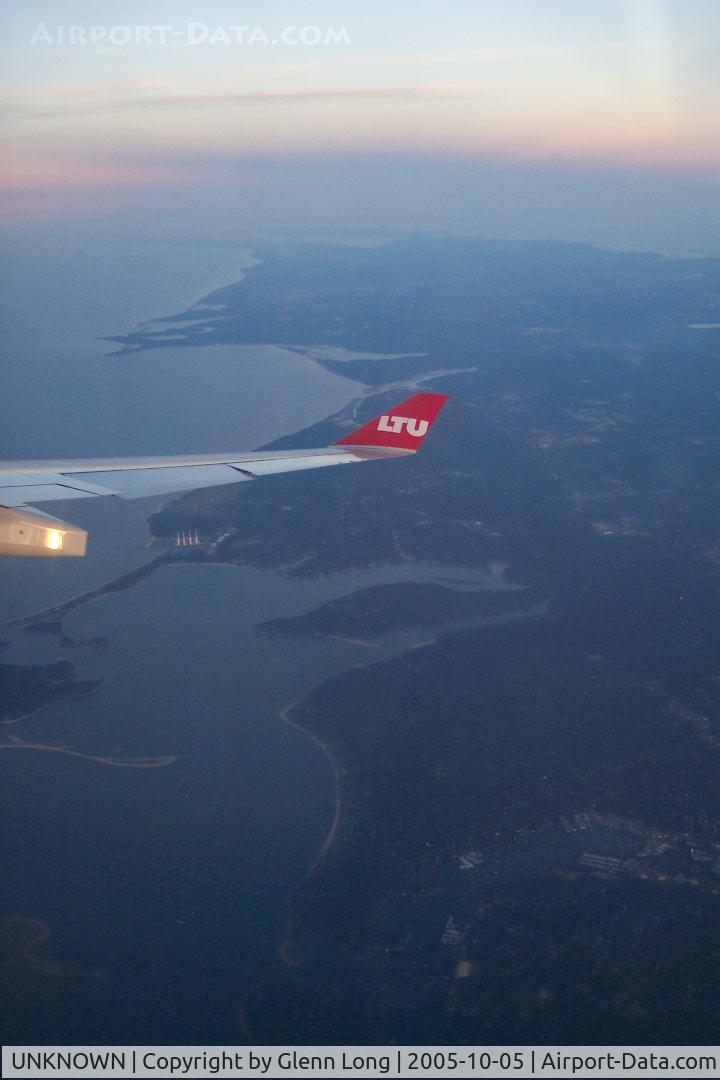 UNKNOWN, Airliners Various C/N Unknown, Tip of Long Island NY from LTU A-340