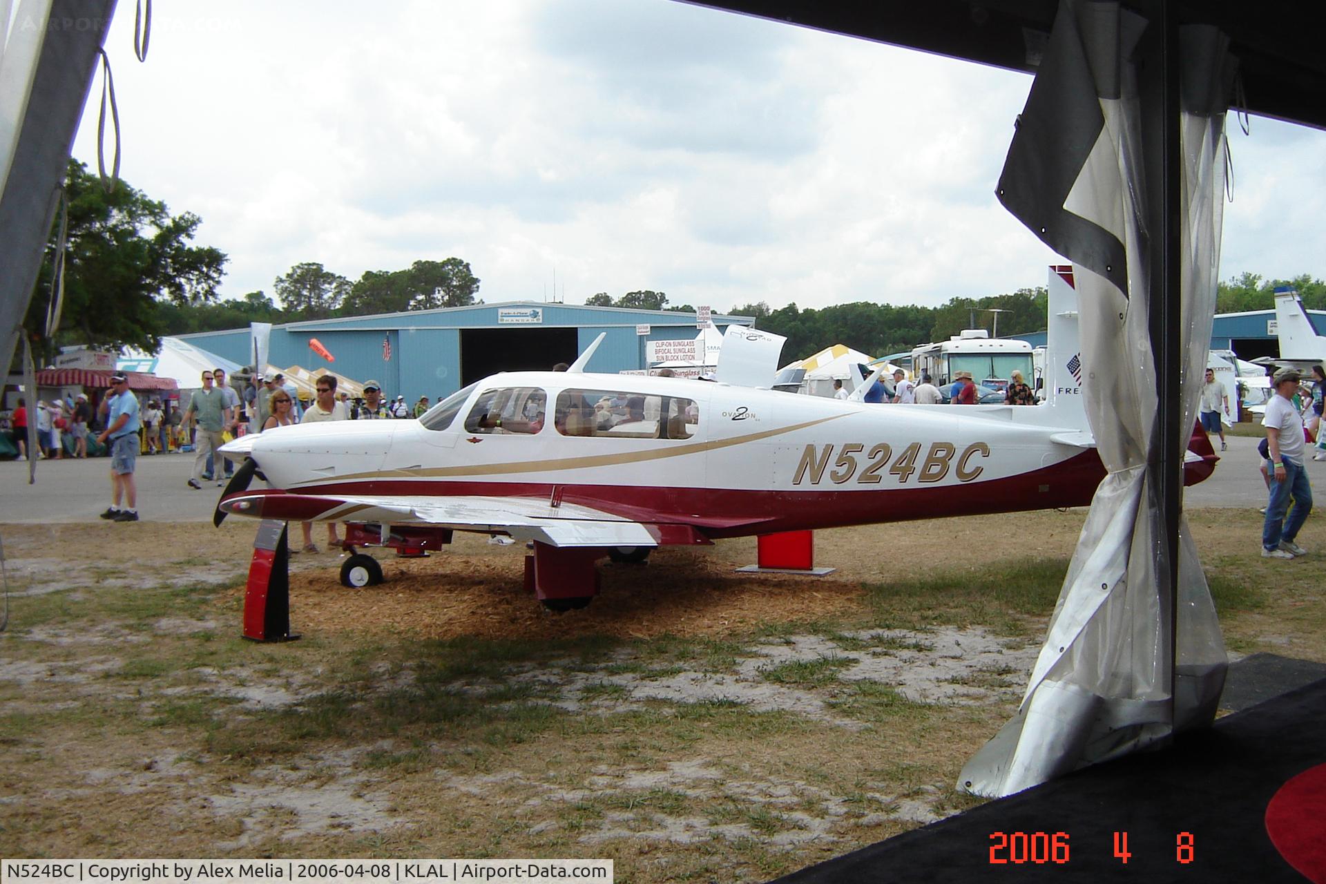 N524BC, Cessna 172N C/N 17272180, Mooney Ovation 2 at the 2006 Sun 'N Fun in Lakeland, Fla