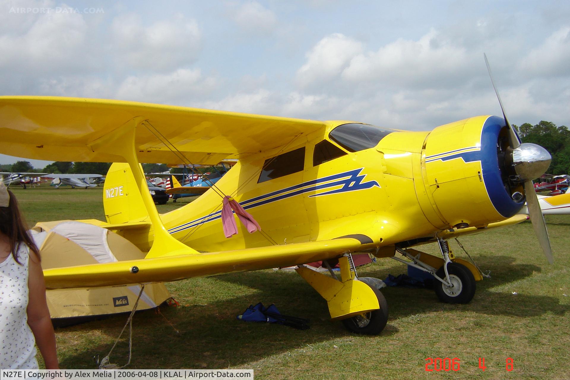 N27E, 1944 Beech D17S Staggerwing C/N 6883, Beech Model 18 Staggerwing at 2006 Sun 'N Fun
