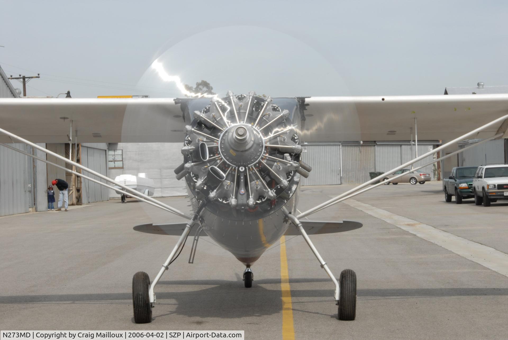 N273MD, 2008 Dickenson Howard DGA-21 (Replicate) C/N 001, First engine run