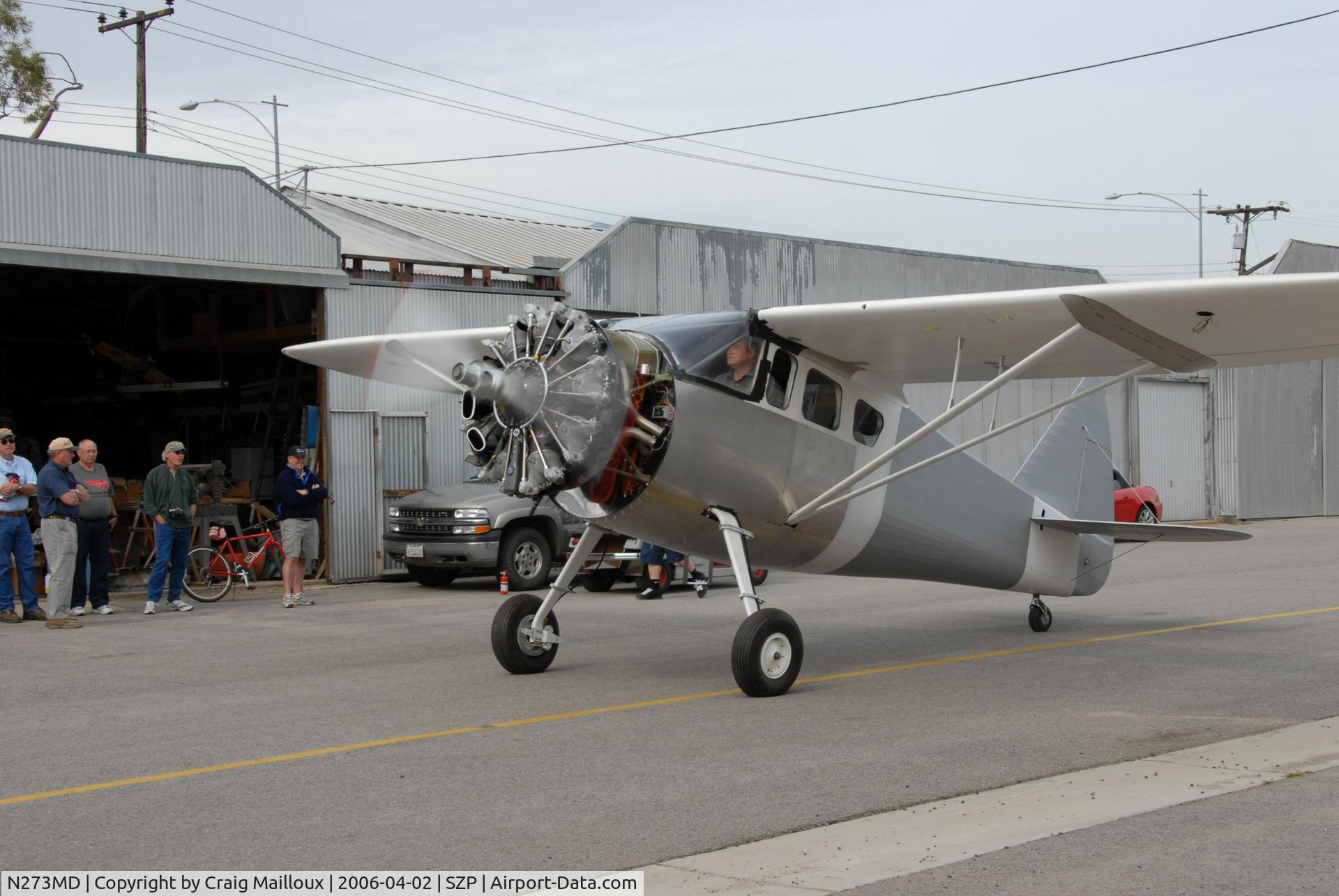 N273MD, 2008 Dickenson Howard DGA-21 (Replicate) C/N 001, First engine run