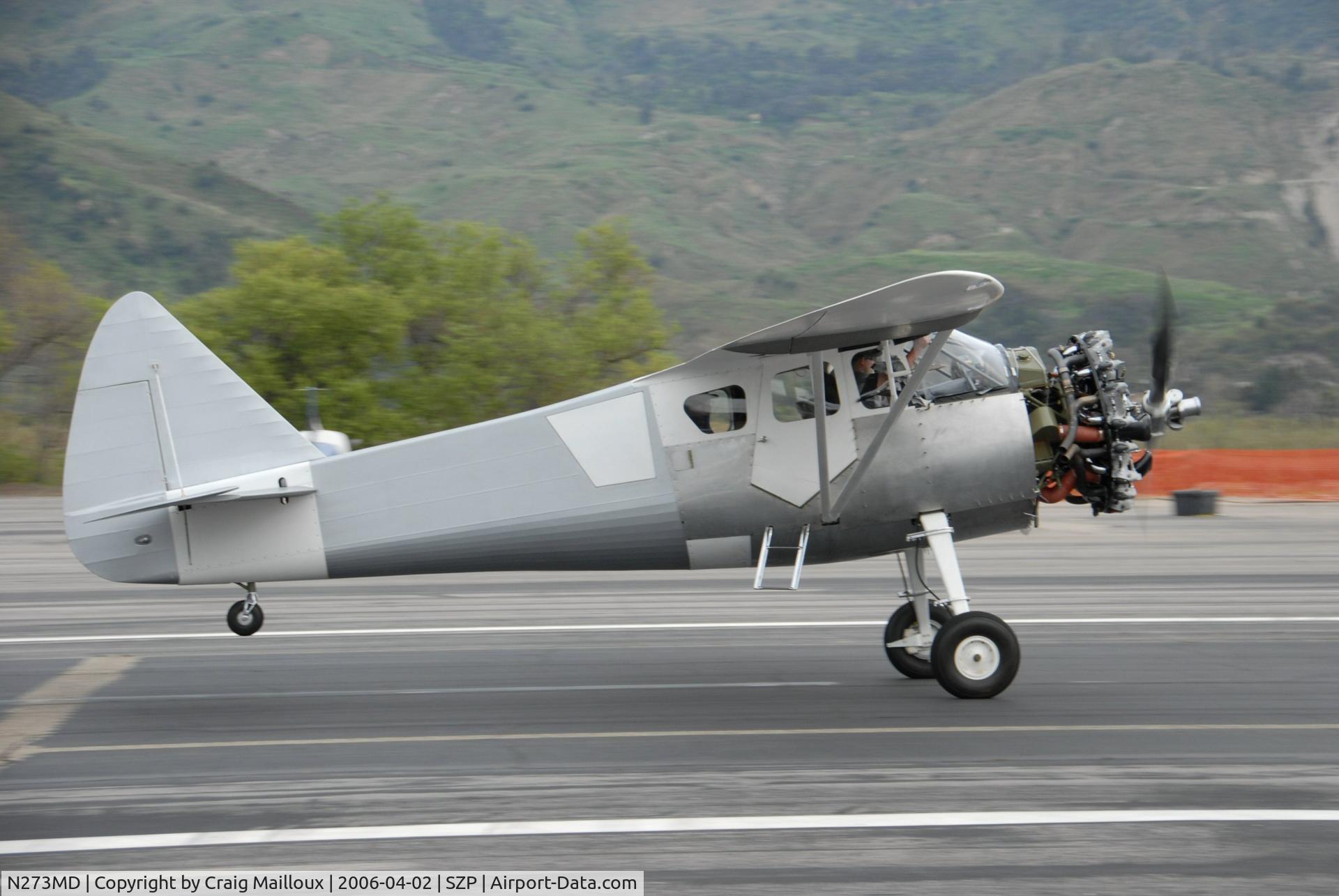 N273MD, 2008 Dickenson Howard DGA-21 (Replicate) C/N 001, Fast taxi test went well