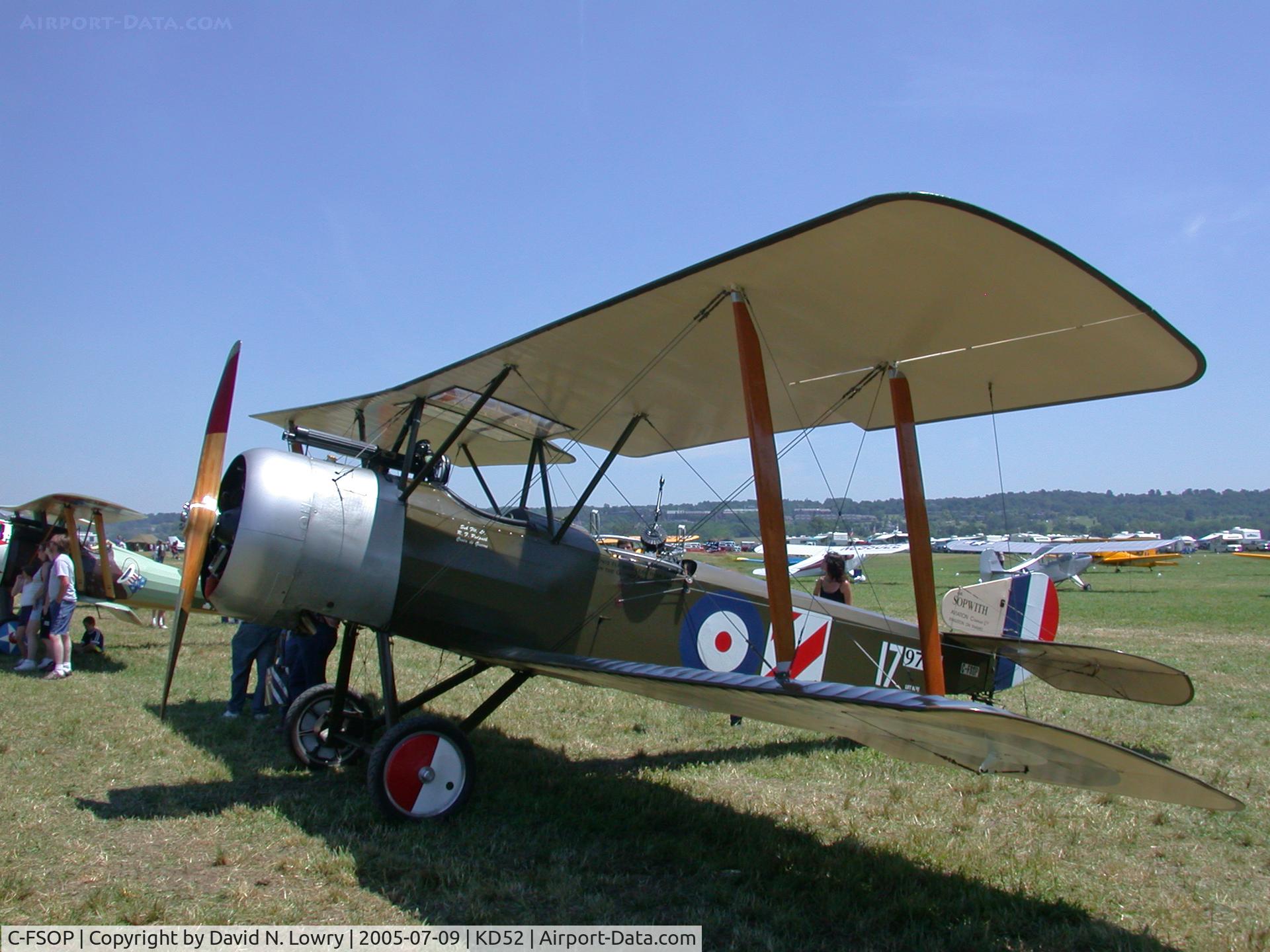 C-FSOP, 2003 Sopwith 1½ Strutter Replica C/N A 1924, C-FSOP at KD52