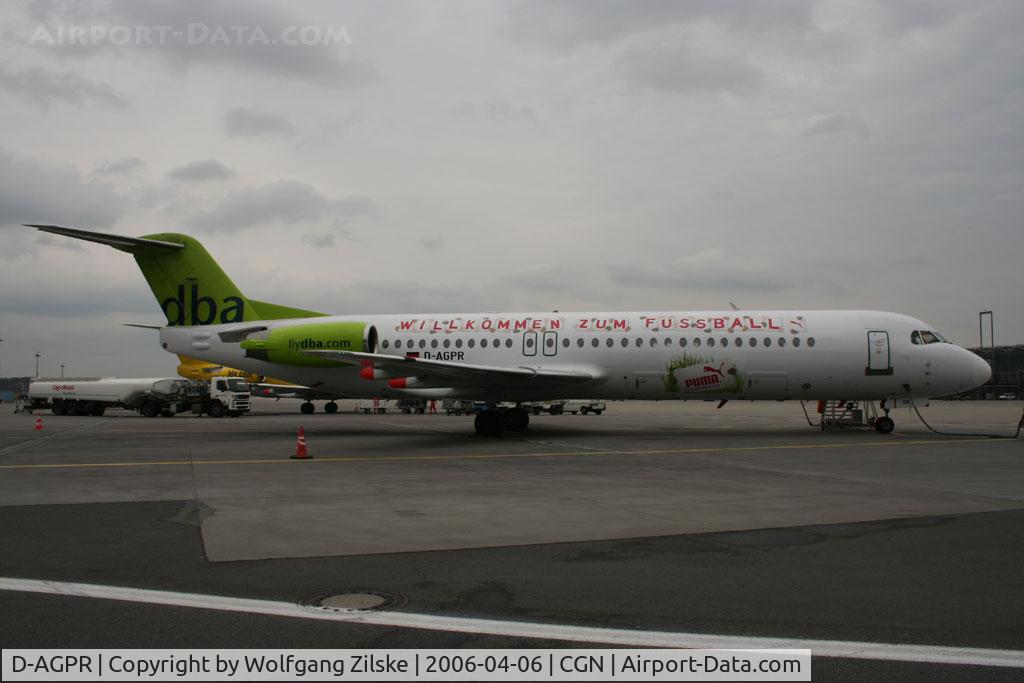 D-AGPR, 1992 Fokker 100 (F-28-0100) C/N 11391, special t/s for WM 2006