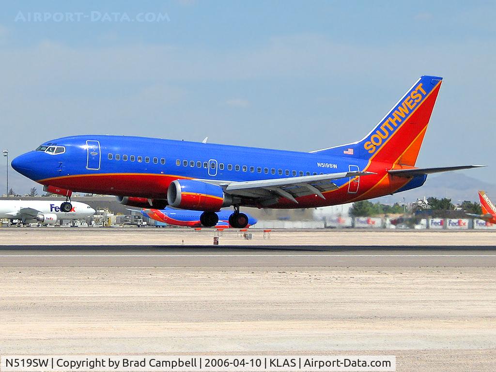 N519SW, 1991 Boeing 737-5H4 C/N 25318, Southwest Airlines / 1991 Boeing 737-5H4