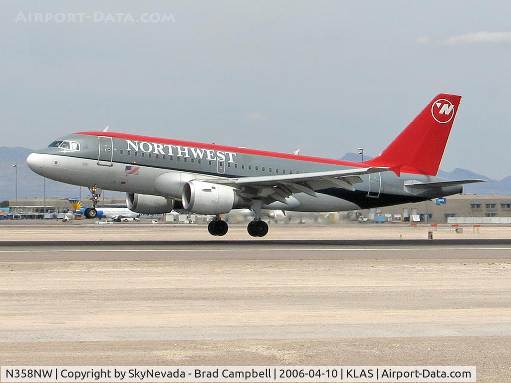 N358NW, 1998 Airbus A320-212 C/N 832, Northwest Airlines / 1998 Airbus Industrie A320-212