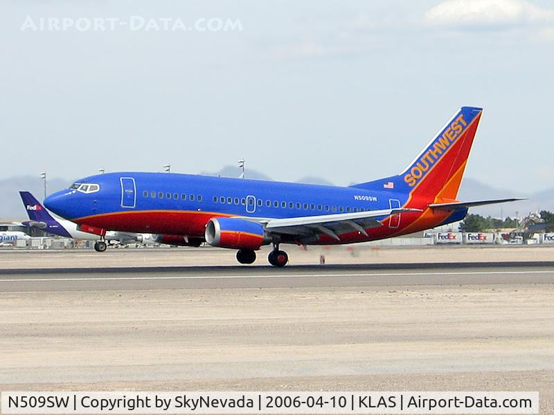 N509SW, 1990 Boeing 737-5H4 C/N 24186, Southwest Airlines / 1990 Boeing 737-5H4