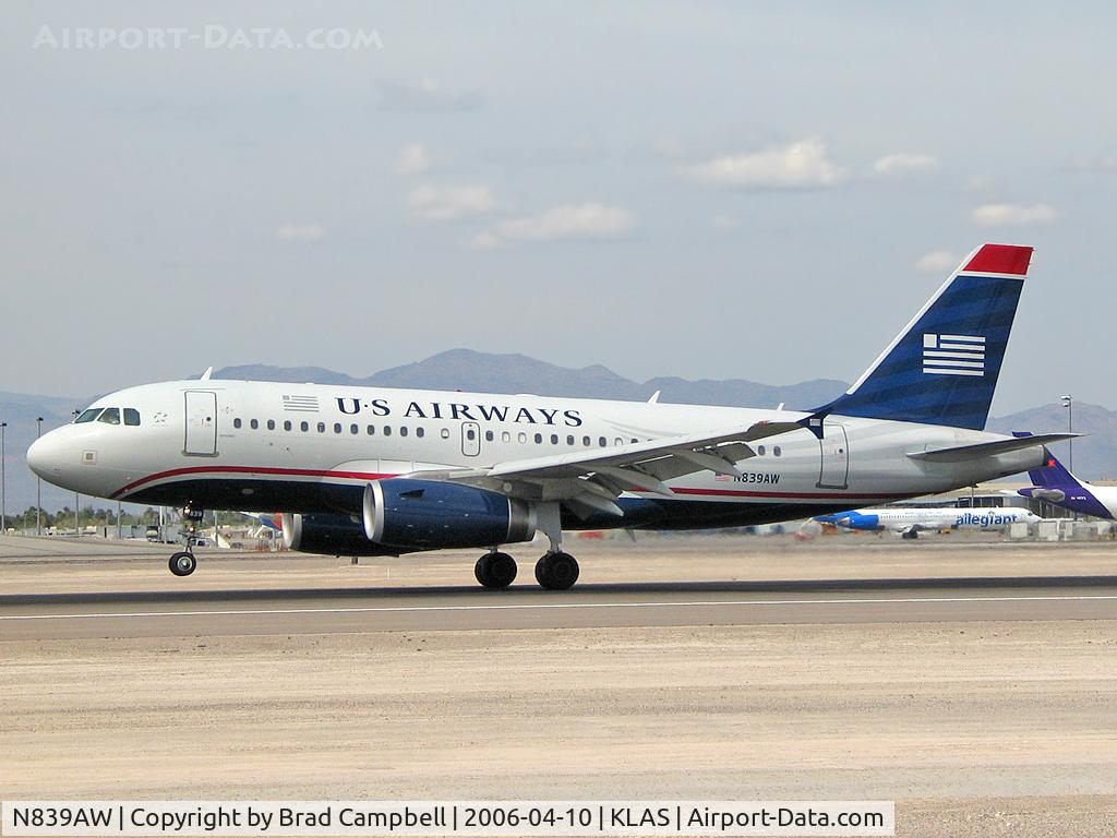 N839AW, 2006 Airbus A319-132 C/N 2669, US Airways / 2006 Airbus A319-132
