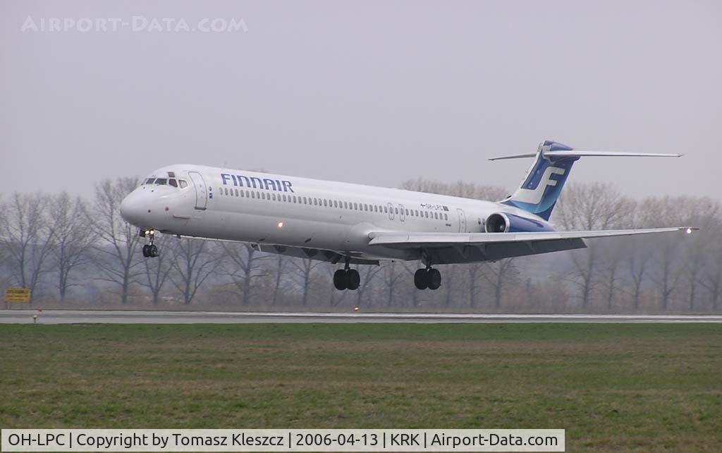OH-LPC, 1992 McDonnell Douglas MD-83 (DC-9-83) C/N 49965, First aircraft of Finnair airline on Krakow airport.