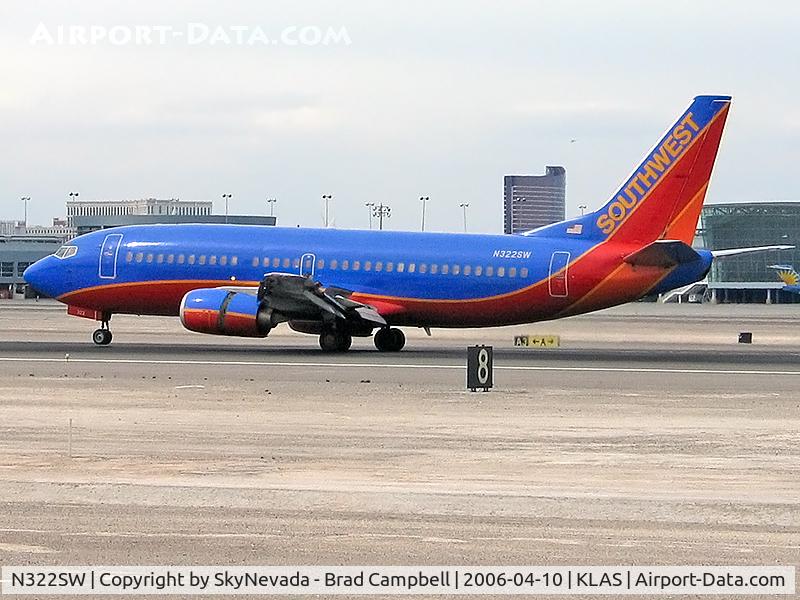 N322SW, 1987 Boeing 737-3H4 C/N 23343, Southwest Airlines / 1987 Boeing 737-3H4