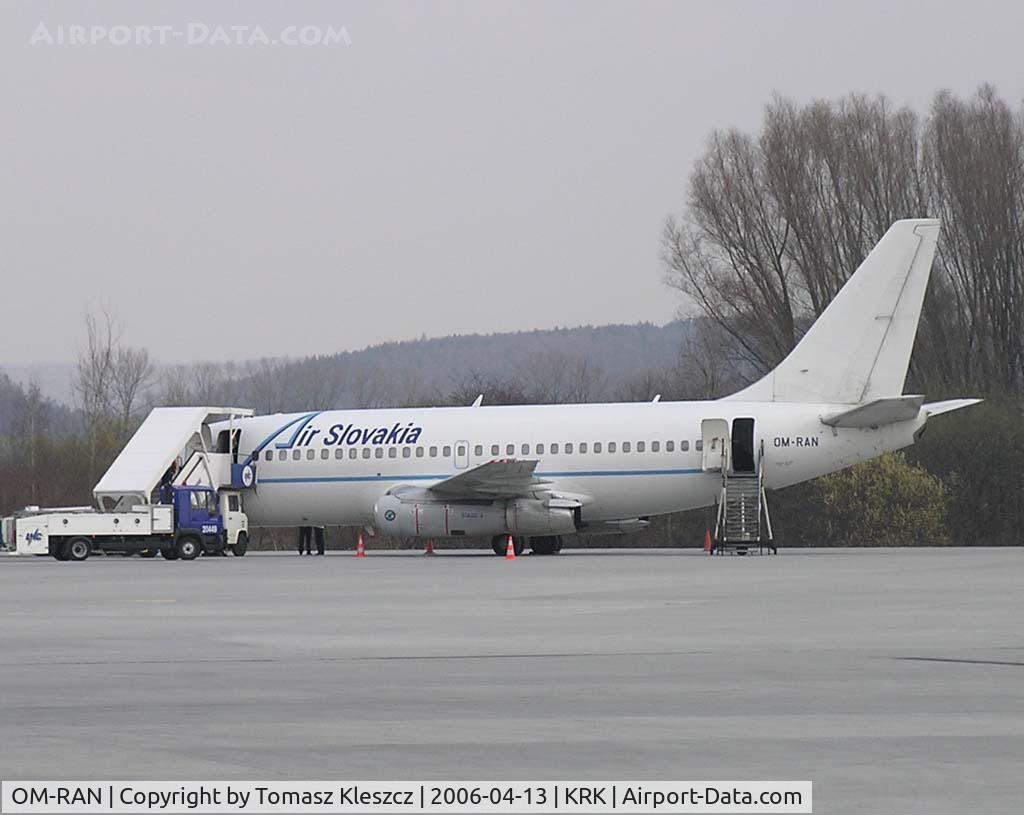 OM-RAN, 1985 Boeing 737-230 C/N 23156, This aircraft from our southern neighbors arrives seldom