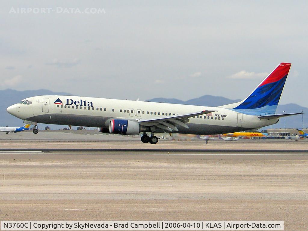 N3760C, 2001 Boeing 737-832 C/N 30816, Delta Airlines / 2001 Boeing 737-832