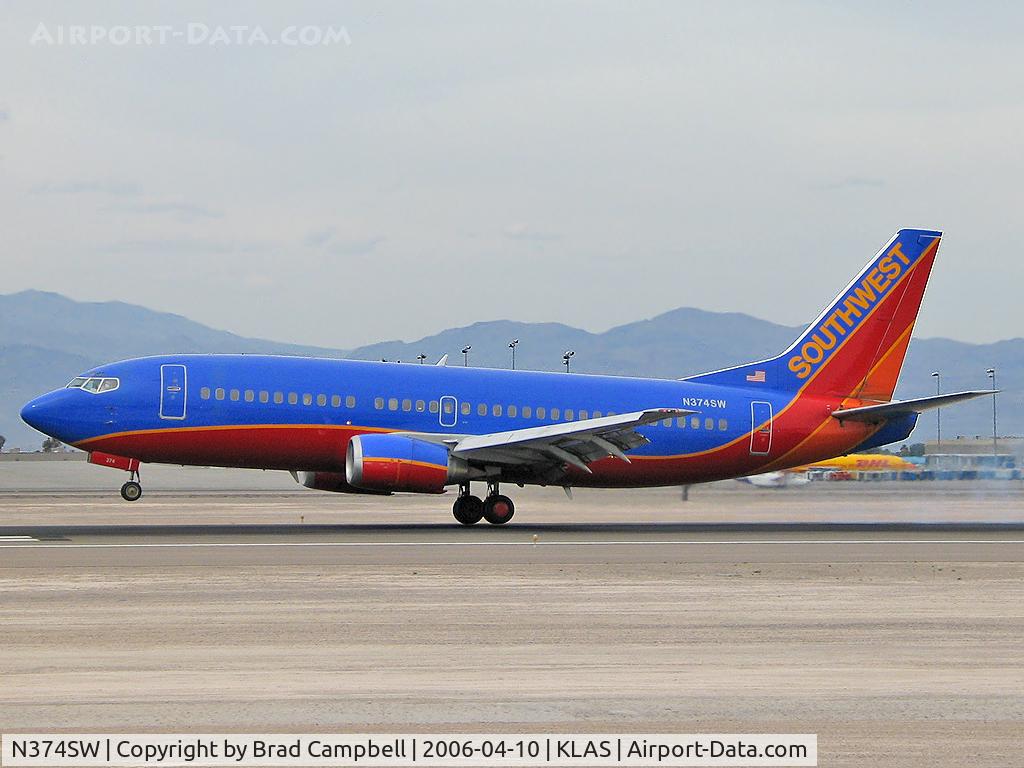 N374SW, 1993 Boeing 737-3H4 C/N 26582, Southwest Airlines / 1993 Boeing 737-3H4