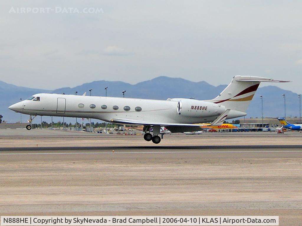 N888HE, 2001 Gulfstream Aerospace G-V C/N 638, Harrah's / 2001 Gulfstream Aerospace G-V