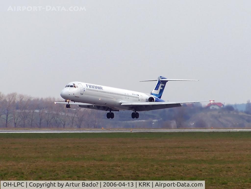 OH-LPC, 1992 McDonnell Douglas MD-83 (DC-9-83) C/N 49965, Finnair - first flight on route Helsinki-Kraków (HEL-KRK)