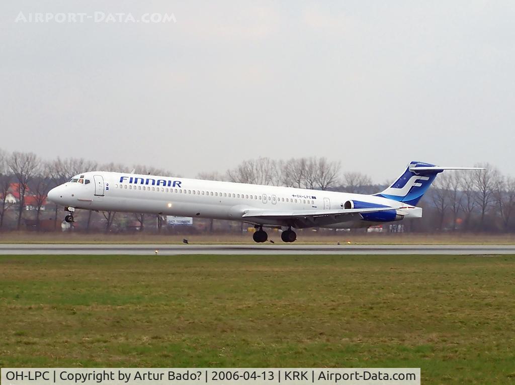 OH-LPC, 1992 McDonnell Douglas MD-83 (DC-9-83) C/N 49965, Finnair - first flight on route Helsinki-Kraków (HEL-KRK)