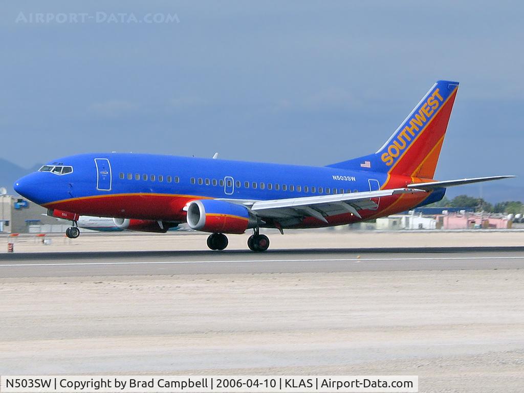 N503SW, 1990 Boeing 737-5H4 C/N 24180, Southwest Airlines / 1990 Boeing 737-5H4