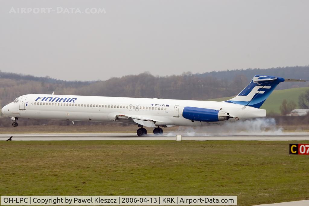 OH-LPC, 1992 McDonnell Douglas MD-83 (DC-9-83) C/N 49965, first landing in KRK
