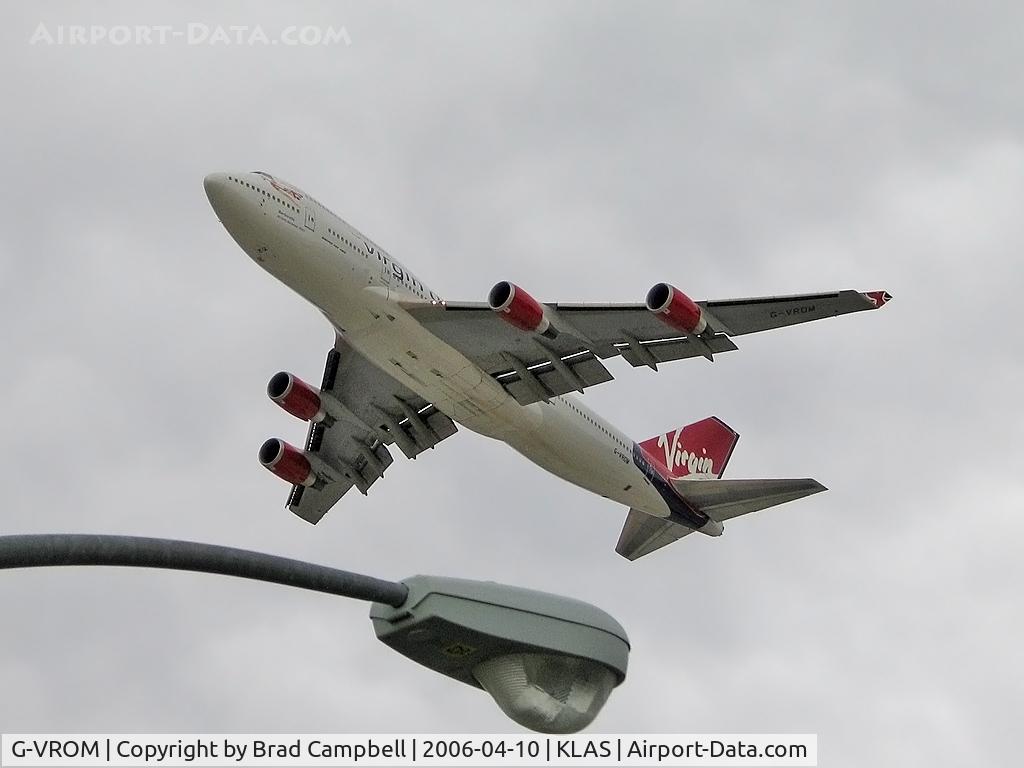 G-VROM, 2001 Boeing 747-443 C/N 32339, Virgin Atlantic - 'Barbarella' / 2001 Boeing Company BOEING 747-443 / Don't you hate it when digital camera's delay the shutter.