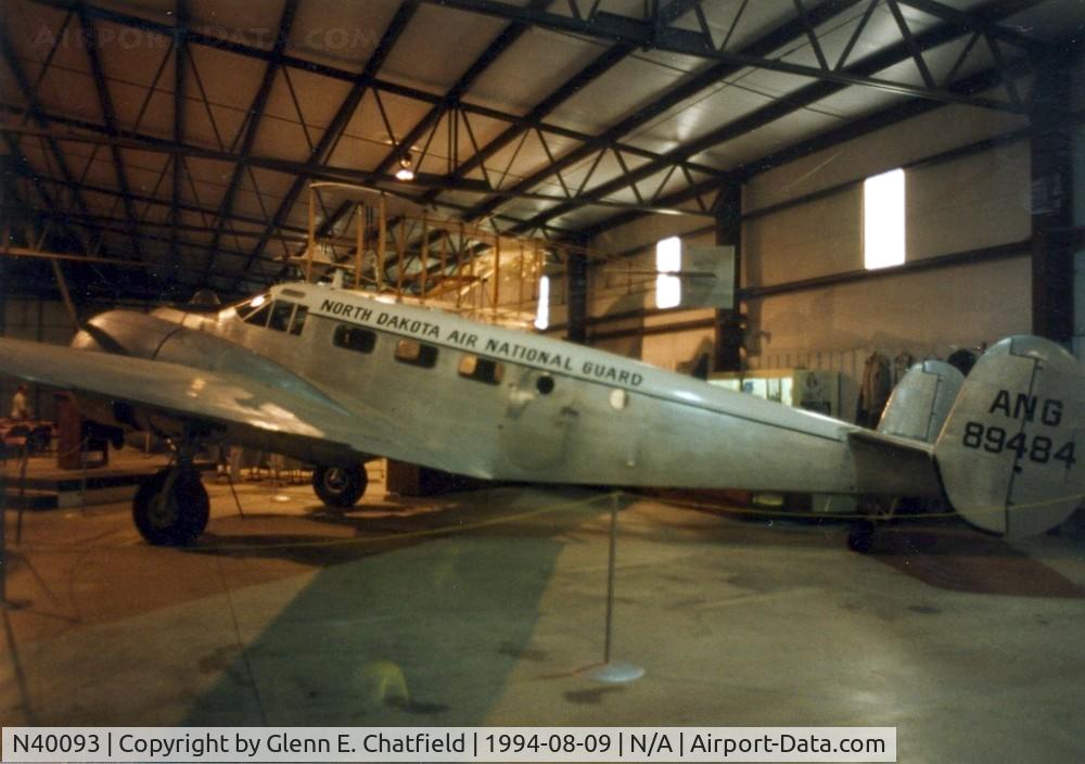 N40093, 1943 Beech UC-45J Expeditor C/N 89484, In Bonanzaville Museum, West Fargo, ND, C-45H/JRB-5 89484