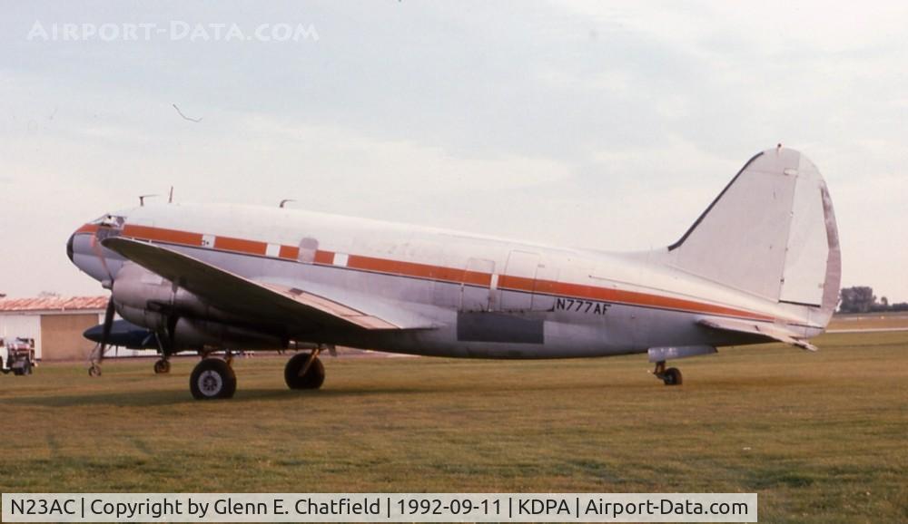 N23AC, 1961 Curtiss C-46F Commando C/N 22451, Old N number, arrived with other warbirds, C-46F 44-78628