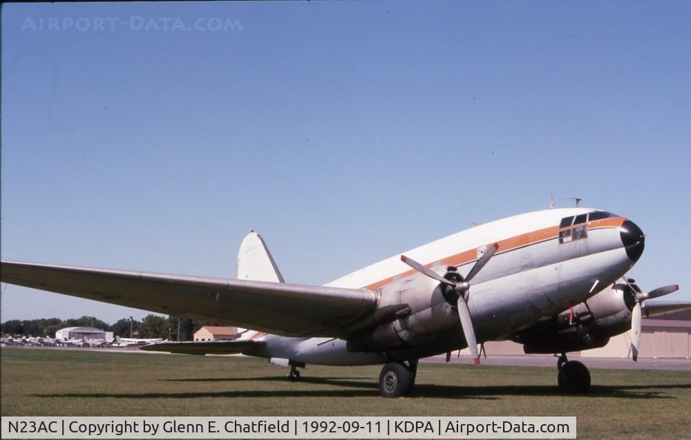 N23AC, 1961 Curtiss C-46F Commando C/N 22451, Old N number, arrived with other warbirds, C-46F 44-78628