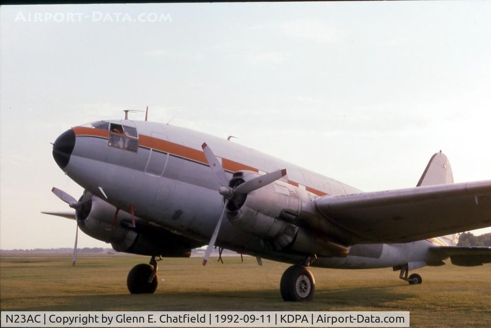 N23AC, 1961 Curtiss C-46F Commando C/N 22451, Old N number, arrived with other warbirds, C-46F 44-78628