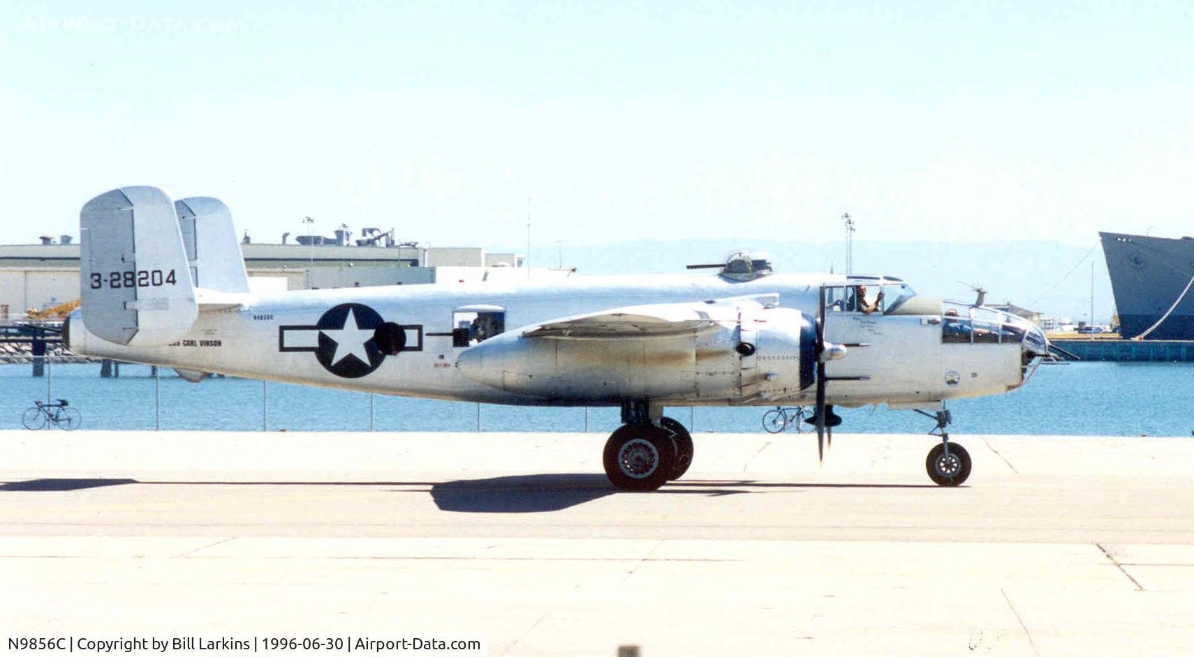 N9856C, 1943 North American TB-25N Mitchell C/N 108-35217, At NAS Alameda