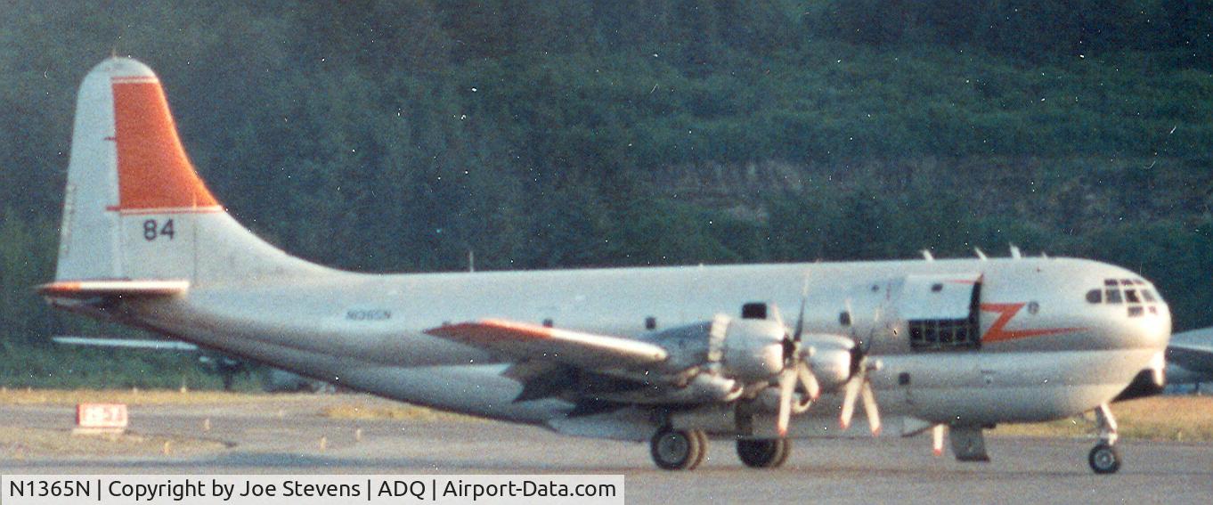 N1365N, 1952 Boeing KC-97G C/N 52-2698, at Kodiak AK during Chiniak wildfire