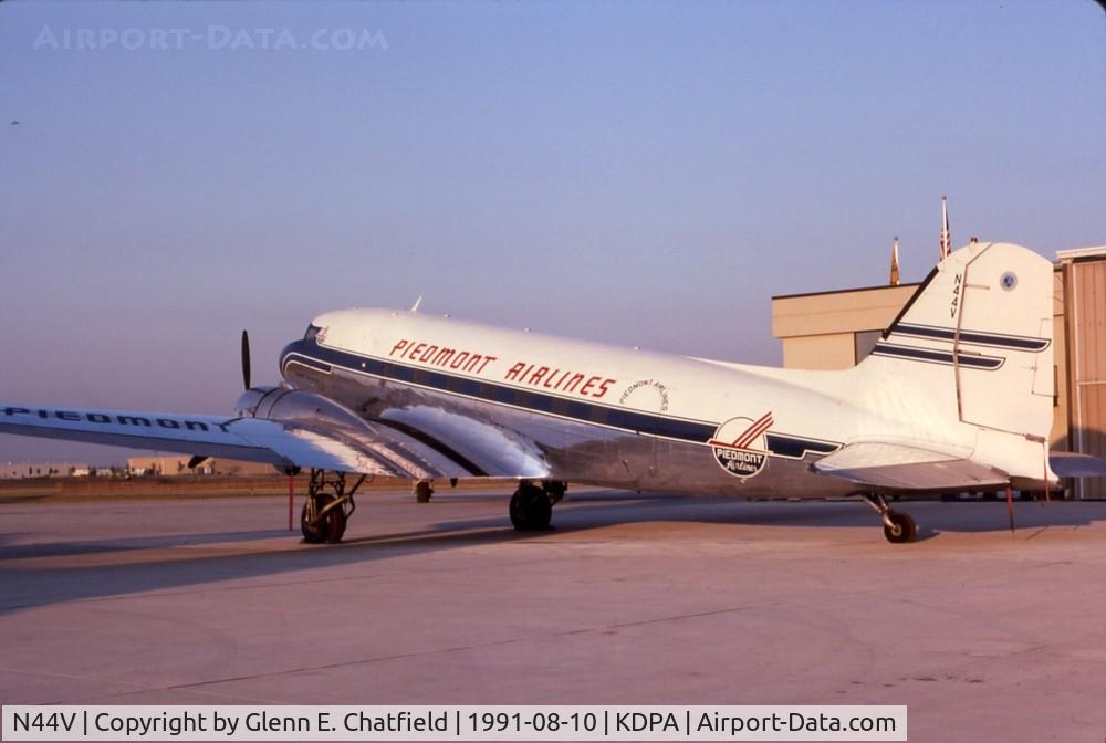 N44V, 1942 Douglas DC-3 C/N 4545, On the ramp, visiting for an airshow. C-47 41-38596