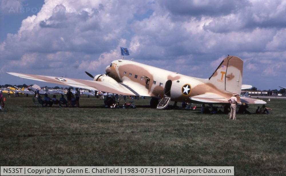 N53ST, 1943 Douglas DC3C (C-47A-20-DL) C/N 9380, At the EAA fly in, C-47A 42-23518