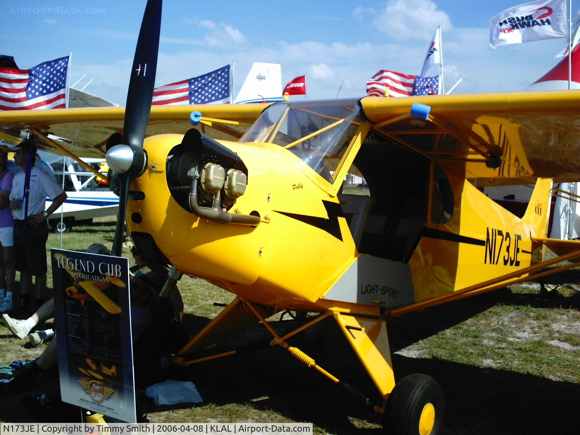 N173JE, 2006 American Legend AL3C-100 C/N AL-1025, Piper Cub at Sun 'N Fun 2006