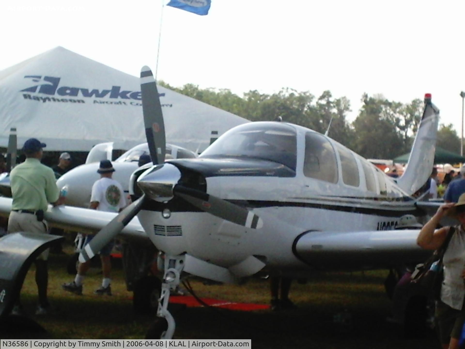 N36586, Piper PA-28R-201 Cherokee Arrow III C/N 28R7837285, Beechcraft G36 Bonanza at Sun 'N Fun 2006