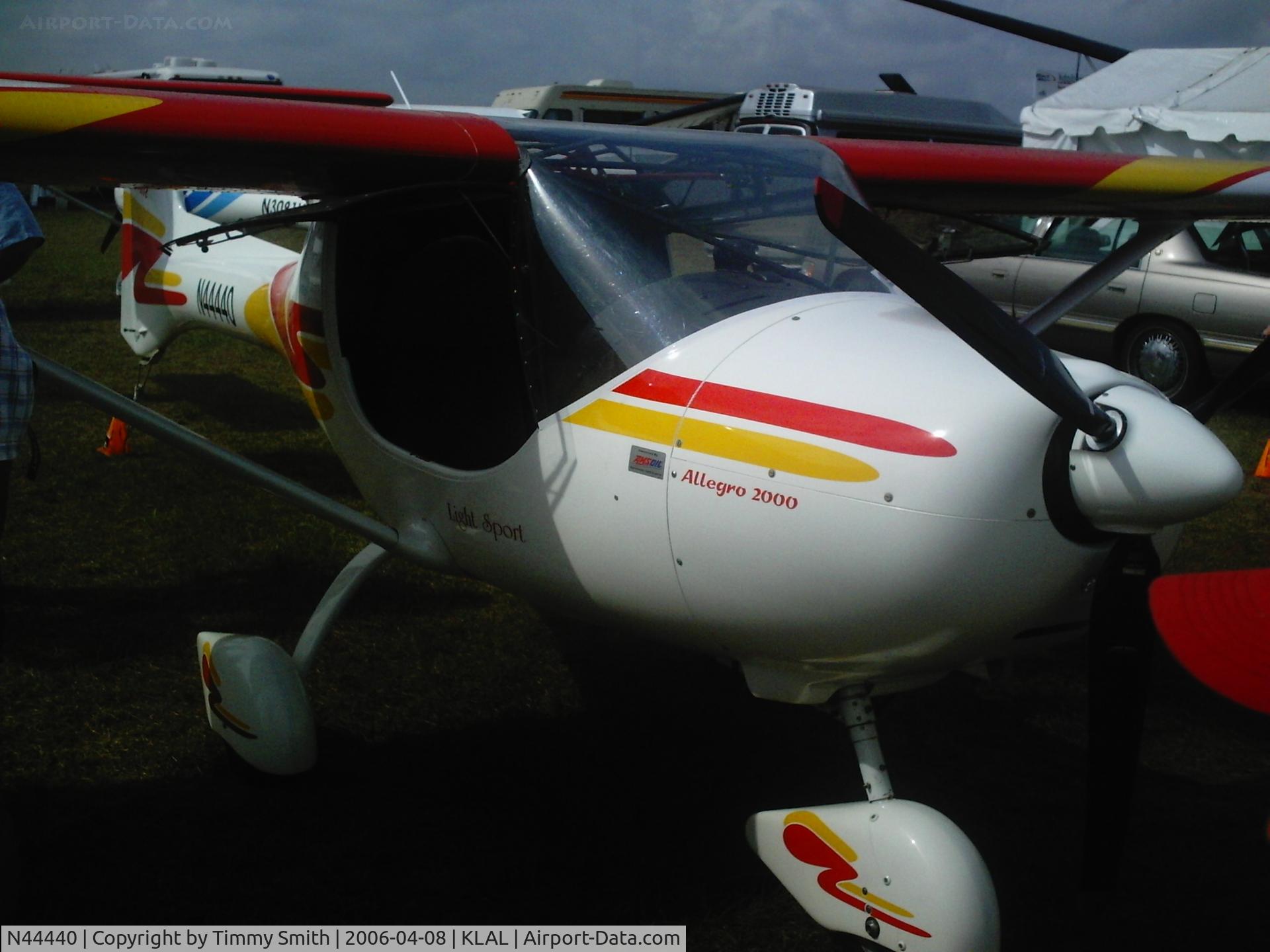 N44440, 2005 Fantasy Air Allegro 2000 C/N 05-210, Allegro 2000 at the 2006 Sun 'N Fun flyin